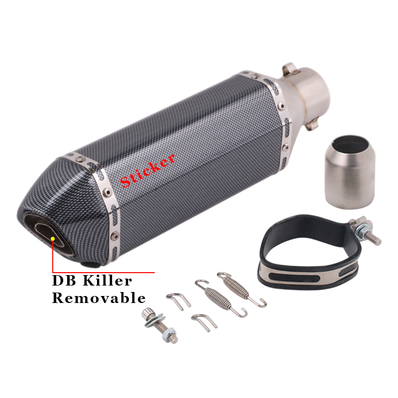 CHmotor Carbon Fiber Motorcycle Exhaust Muffler Pipe 250cc 350cc 600cc Escape Moto Tube For Nmax Tmax530 Msx125 GSR600 CHmotor Carbon Fiber Motorcycle Exhaust Muffler Pipe 250cc 350cc 600cc Escape Moto Tube For Nmax Tmax530 Msx125 GSR600