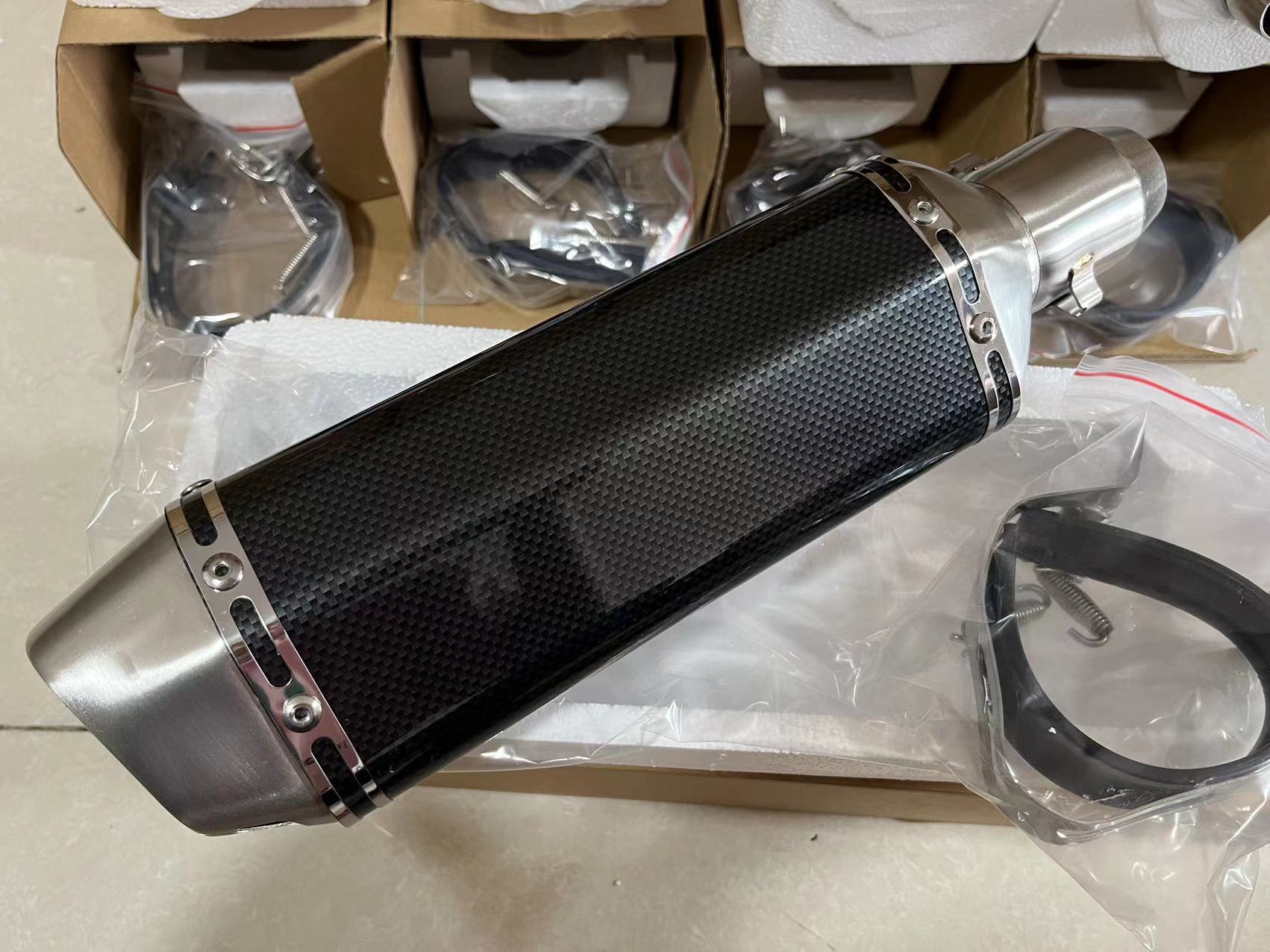 Carbon Fiber Motorcycle Exhaust Muffler Pipe