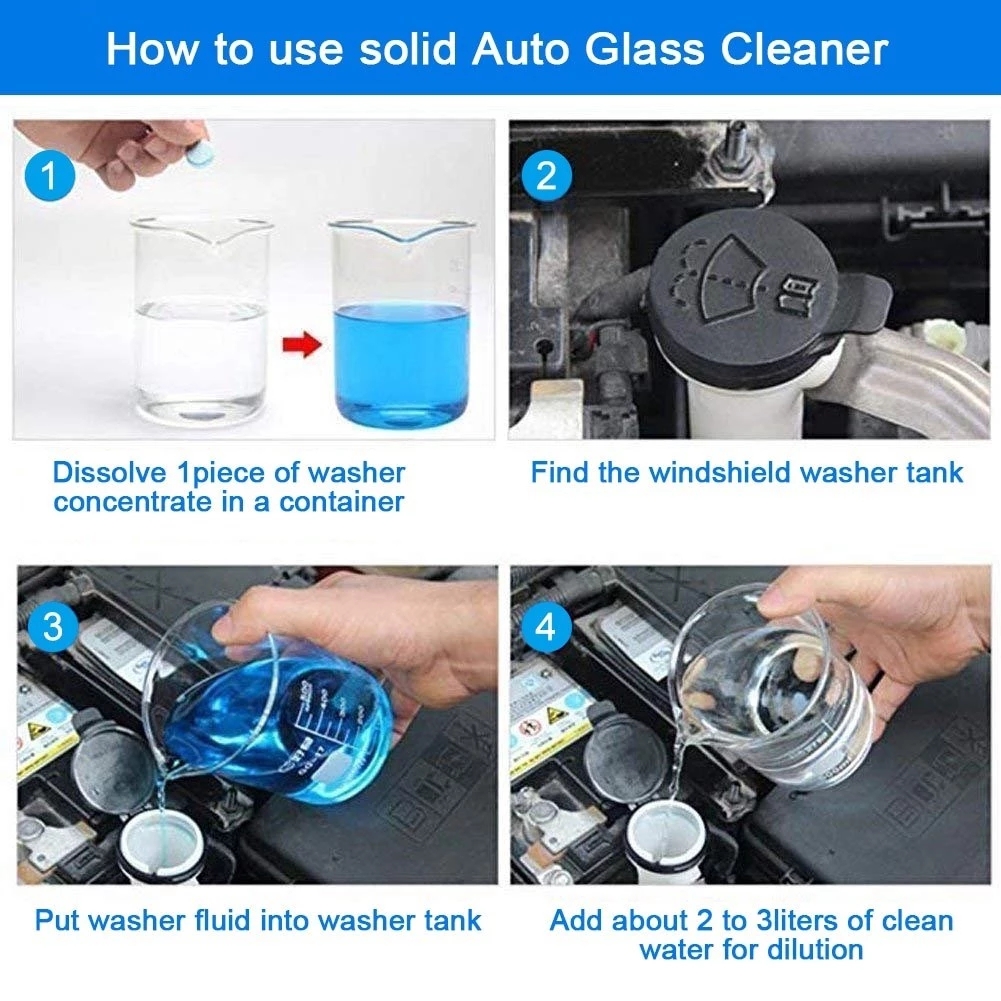 Car Windscreen Solid Cleaner Tablets Car Windscreen Solid Cleaner Tablets