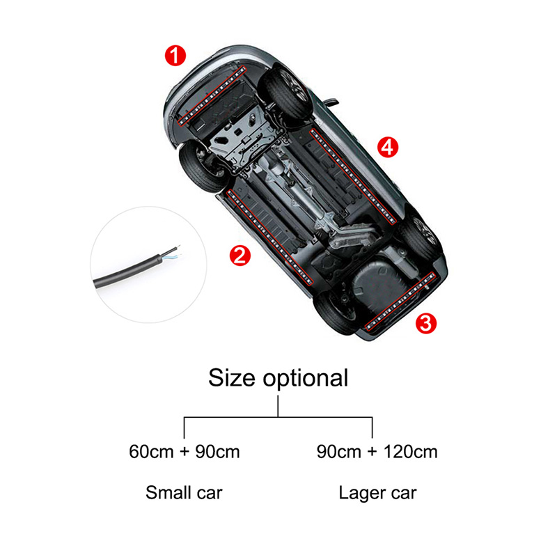 SEAMETAL Car Flexible Underglow Strip Light LED Underbody Remote APP Control SEAMETAL Car Flexible Underglow Strip Light LED Underbody Remote APP Control