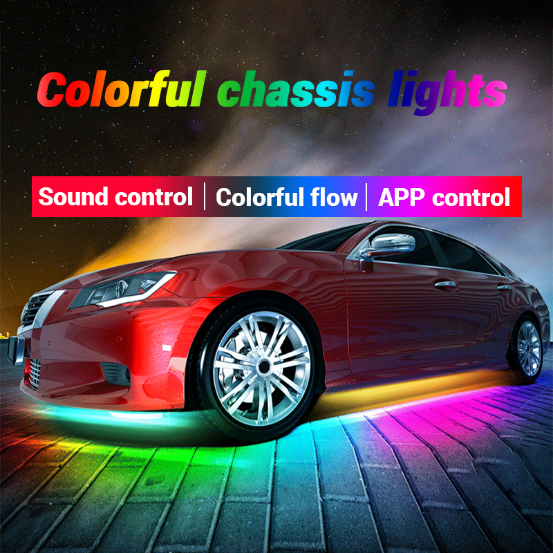 SEAMETAL Car Flexible Underglow Strip Light LED Underbody Remote APP Control SEAMETAL Car Flexible Underglow Strip Light LED Underbody Remote APP Control