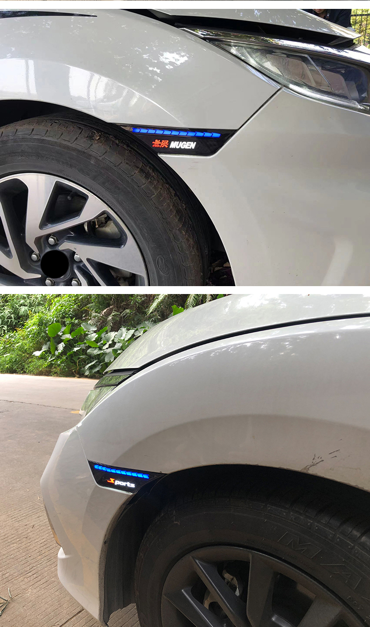 civic modified Fender lamp driving lamp steering streamer lamp.