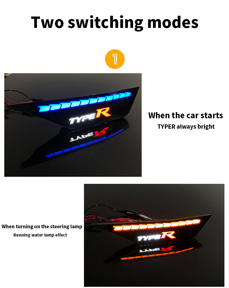 civic modified Fender lamp driving lamp steering streamer lamp.