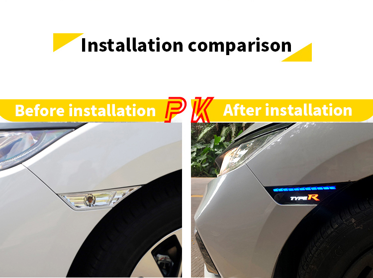 civic modified Fender lamp driving lamp steering streamer lamp.