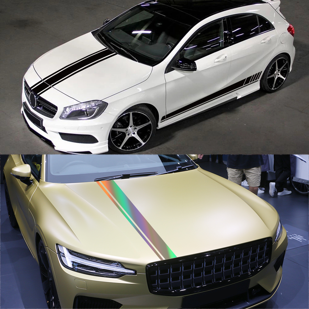 Car Vinyl Stickers Bonnet Decal For Audi BMW Mercedes Ford VW Toyota Nissan Kia Renault Hyundai Skoda Auto Tuning Accessories